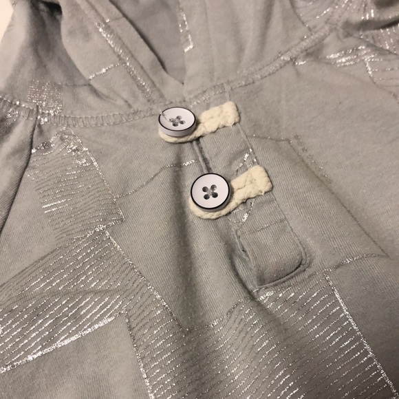 Genuine Kids by OshKosh Geometric Light Gray Hoodie - Picture 4 of 7